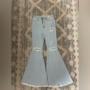 Distressed Flare Jeans